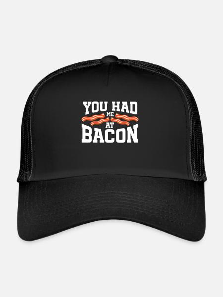 Bacon Lover You Had Me At Bacon - Trucker Cap - black/black - Front