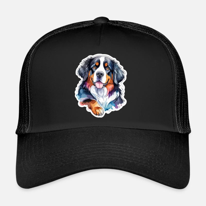 Bouvier bernois Aquarelles Casquette trucker 