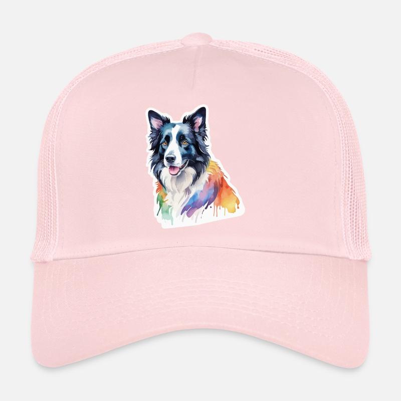 Border Collie Aquarelles Casquette trucker 