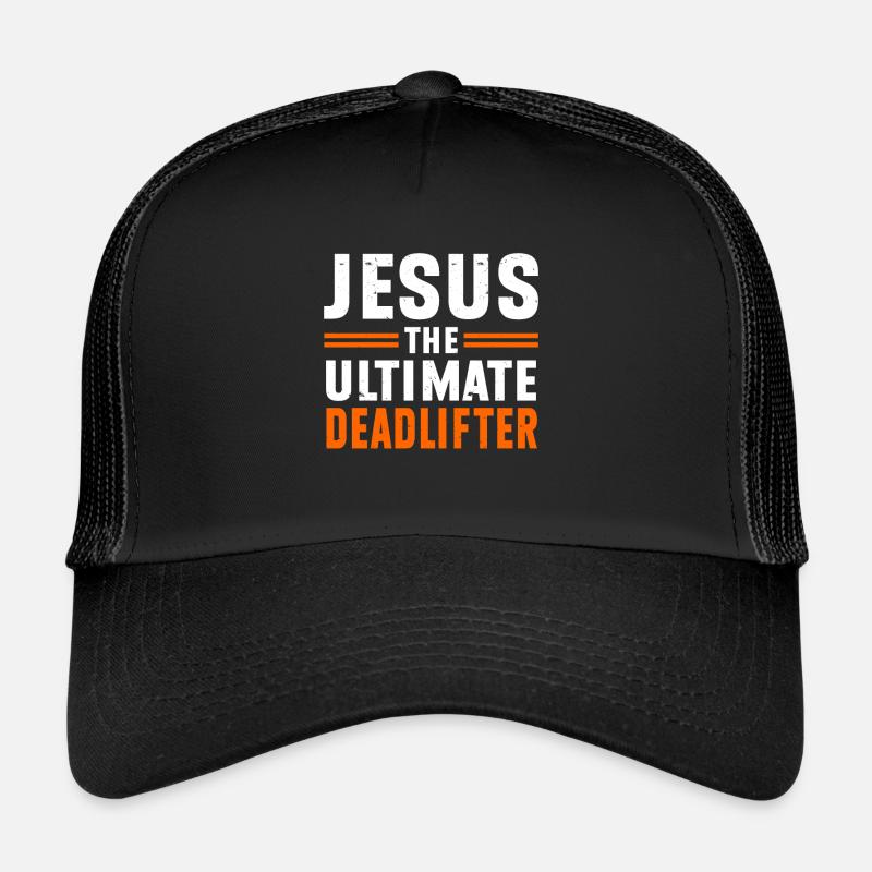 Jesus Ultimate Deadlifter Workout Gymnase chrétien Casquette trucker 