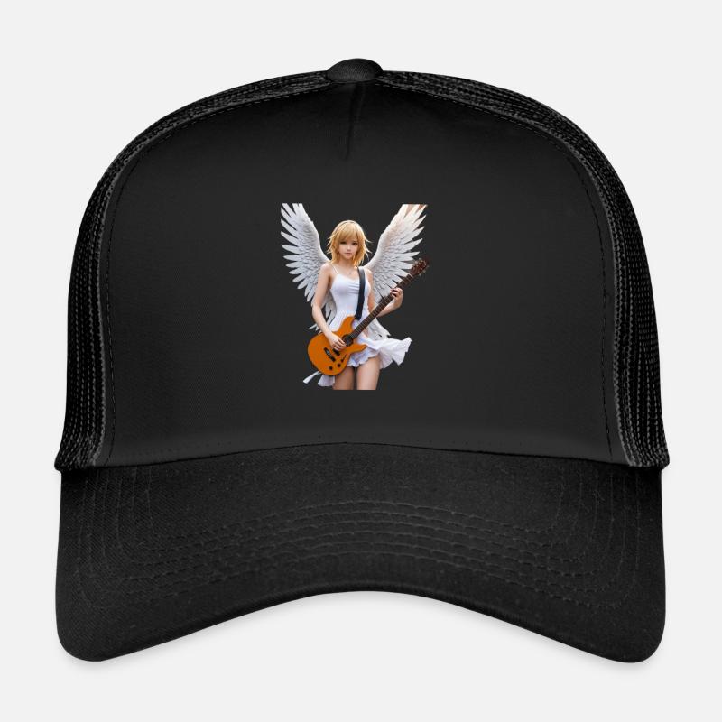 Engel mit Gitarrenflügel Trucker Cap