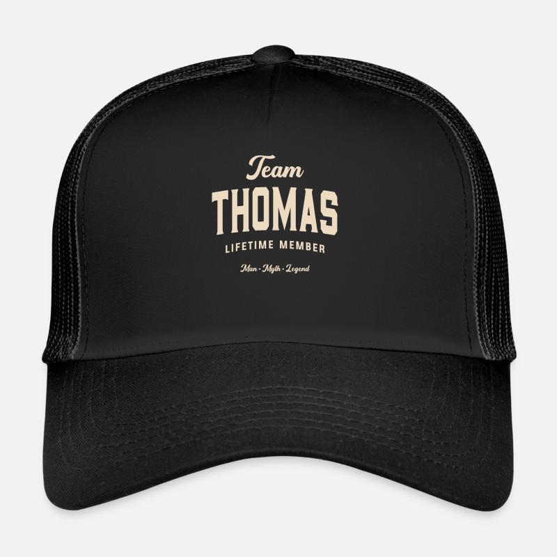 Team Thomas Lifetime Member Name Thomas - Trucker Cap - black/black