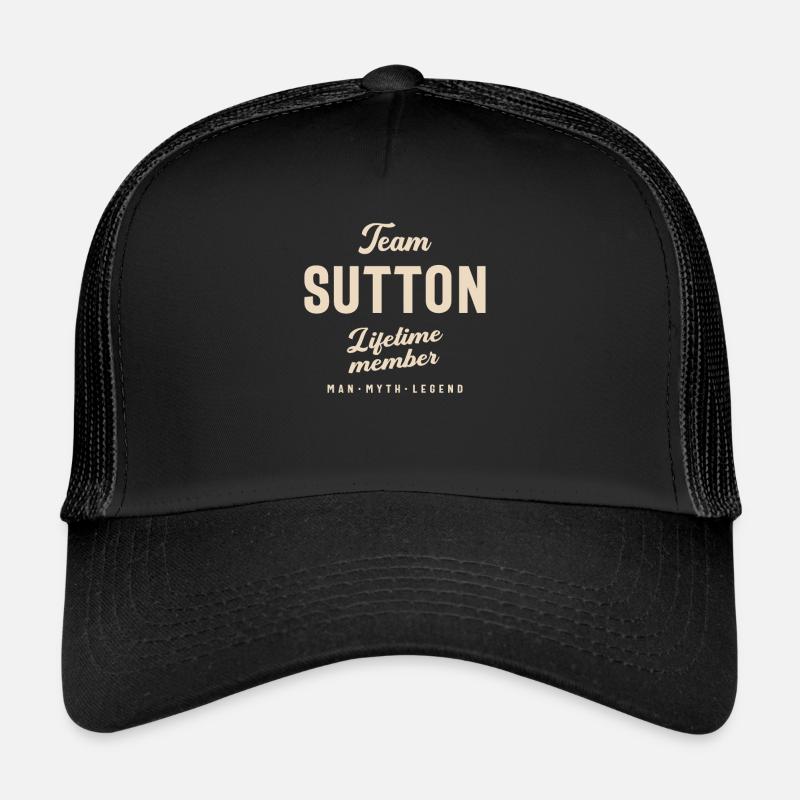 Team Sutton Lifetime Member Name Sutton Trucker Cap