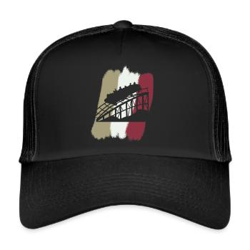 Rummel Ferris wheel beer mug - Trucker Cap - black/black - Front