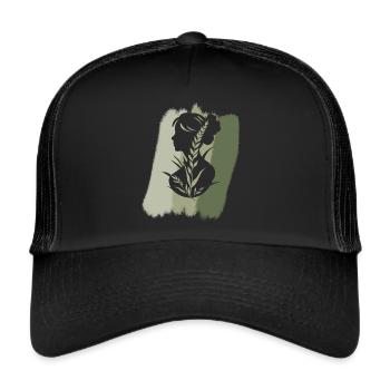 Veganerin Vegan - Trucker Cap - Schwarz/Schwarz - Vorne