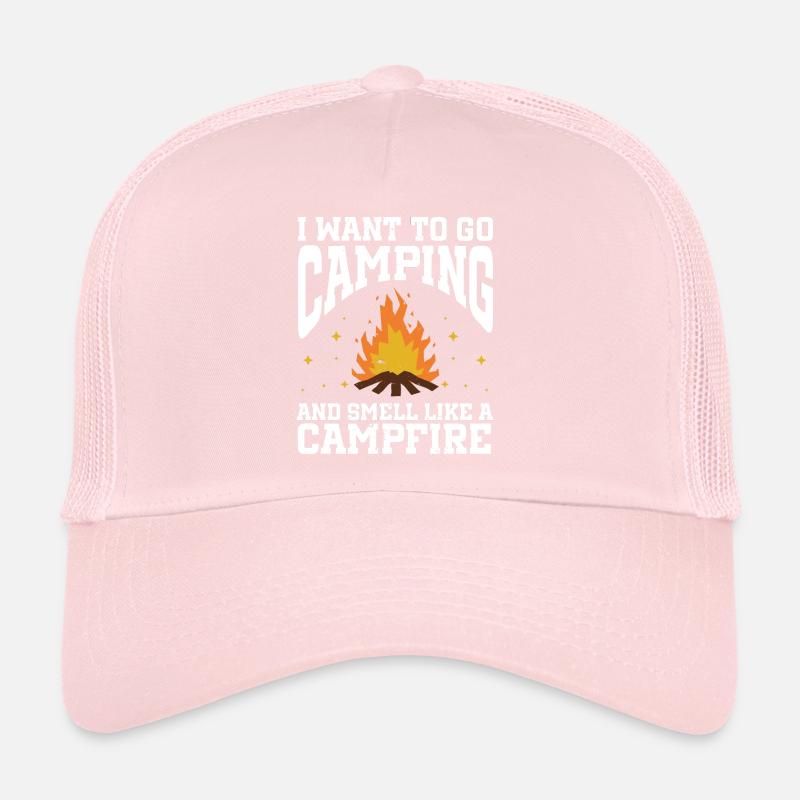 Je veux faire du camping et sentir comme un feu de camp Casquette trucker 