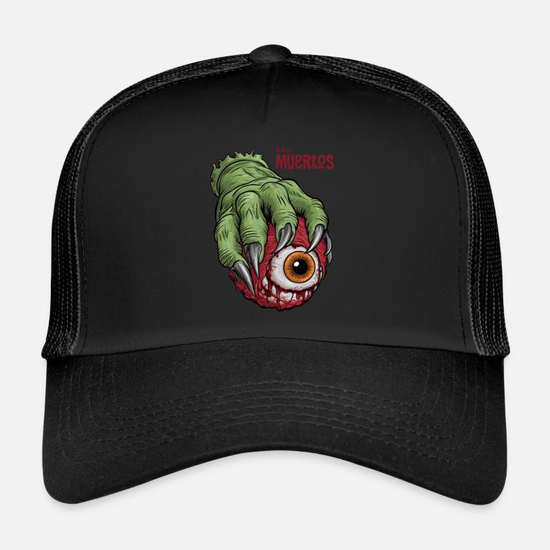 Vert Monstre Main Oeil Sanglant Fête d’Halloween Casquette trucker 