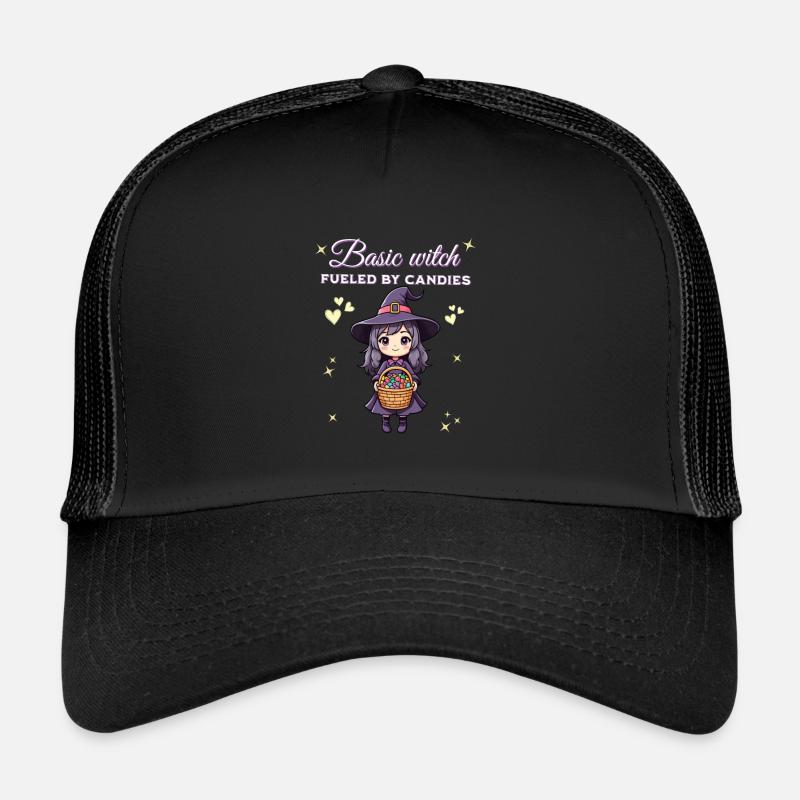 Sorcière de base alimentée par des bonbons Casquette trucker 