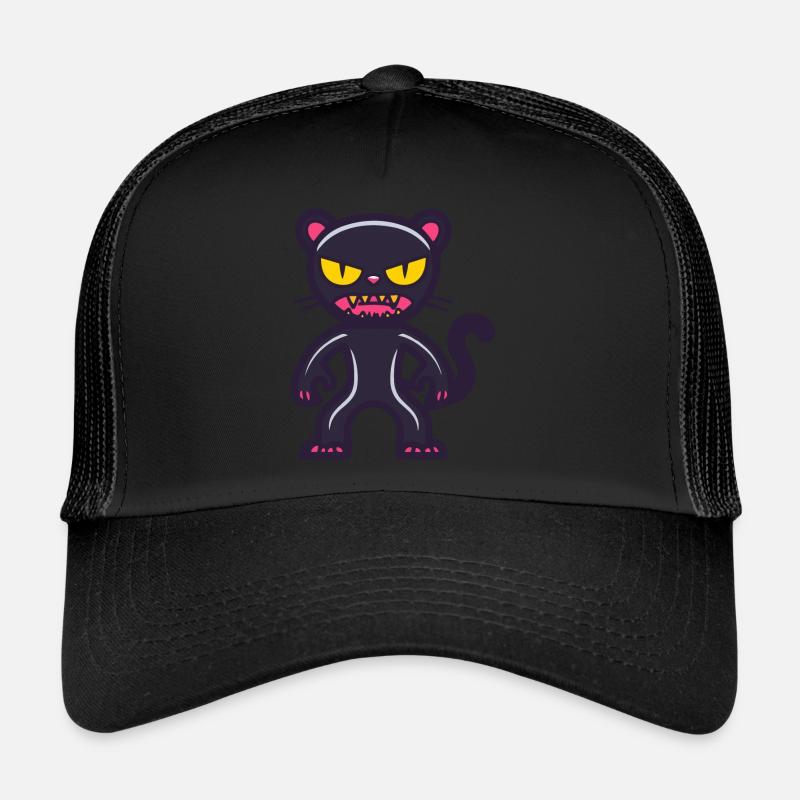 Panther Halloween Comic Lustig Trucker Cap