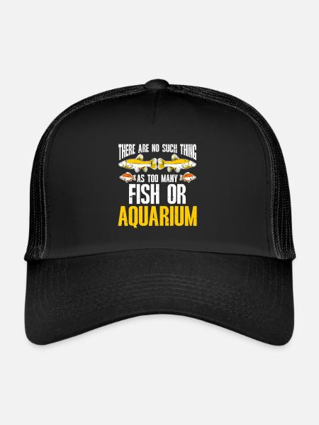 Aquariophile d’aquarium d’aquarium - Casquette trucker  - noir/noir - Devant