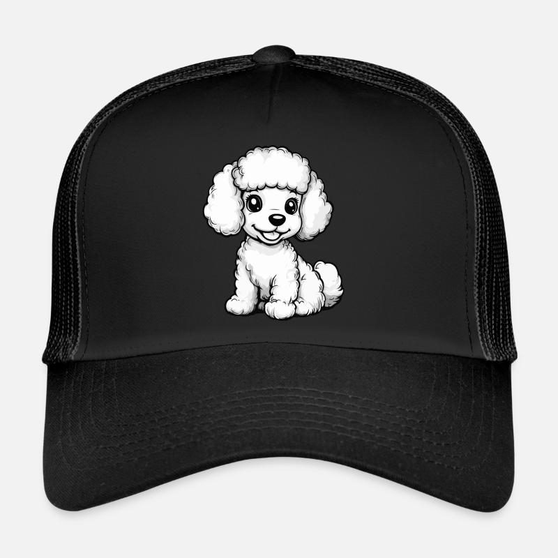 Poodle Hund Comic Niedlich Trucker Cap