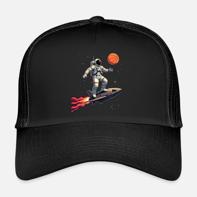 Basketball Astronaut Raumschiff Geschenk Trucker Cap