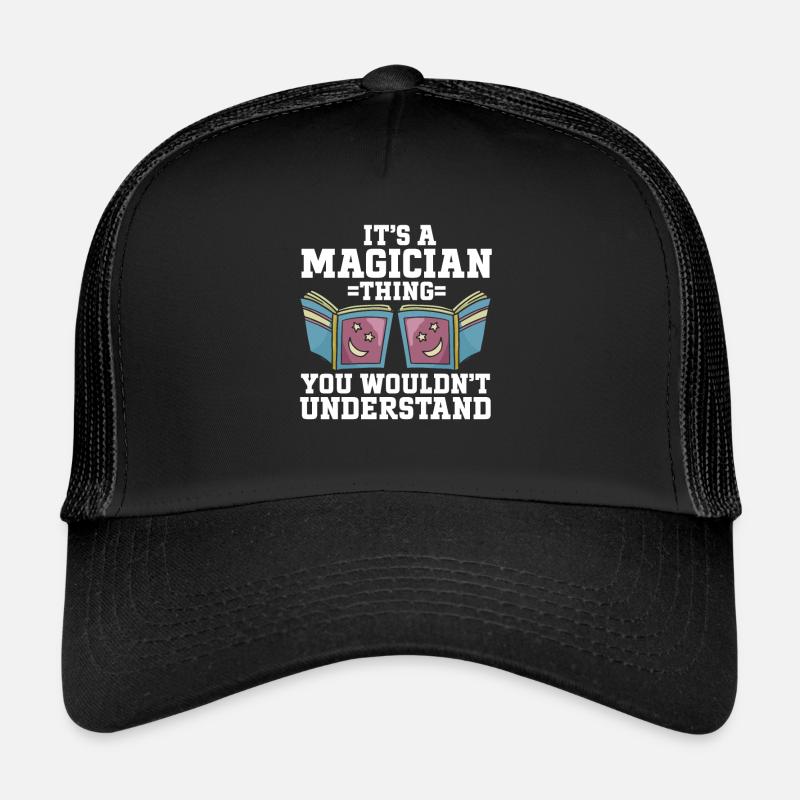Funny Magician Magic Trucker Cap