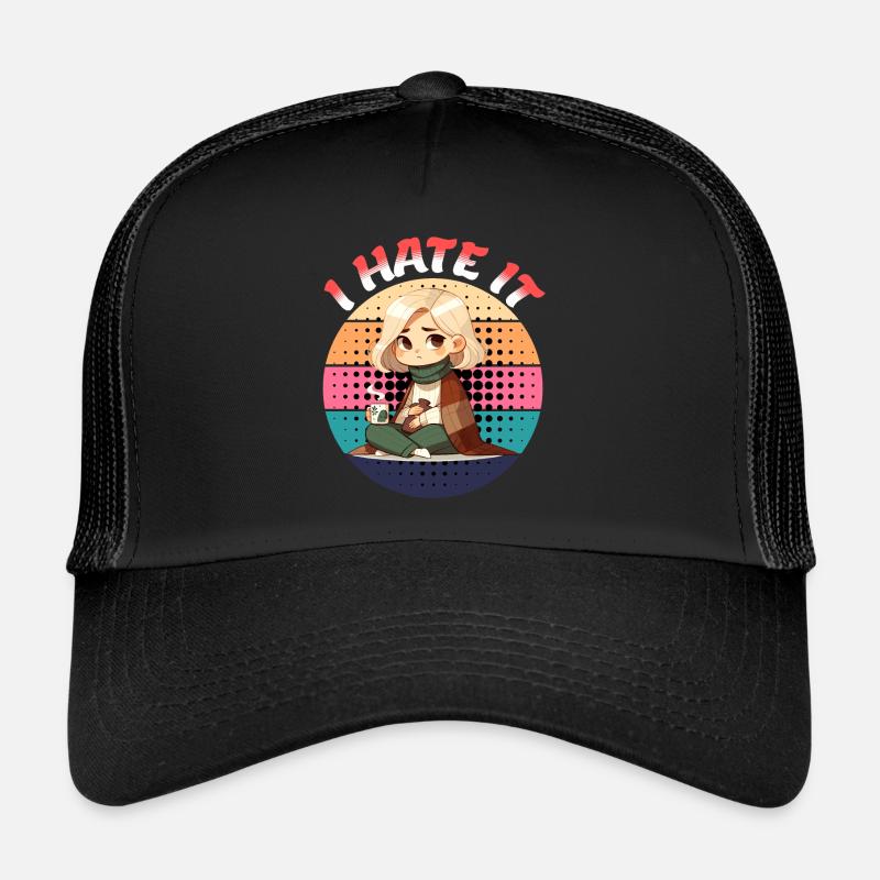 Je déteste ça Expression d’époque Casquette trucker 