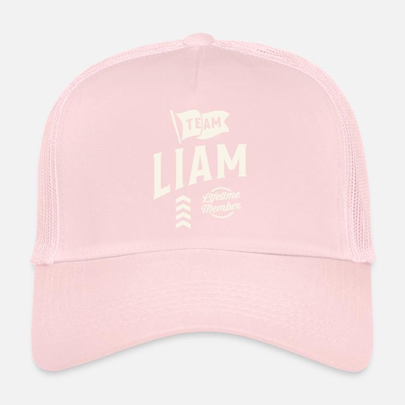 Team Liam Lifetime Member Personalized Name Liam Trucker Cap