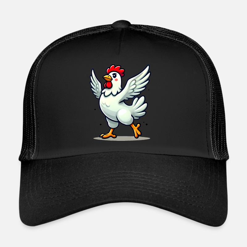 La vie s’améliore avec les poulets Graphique Casquette trucker 