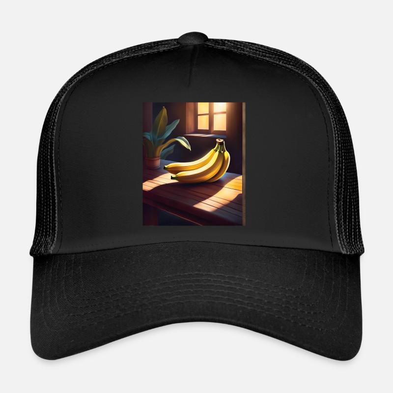 Bananes savoureuses sur une table Casquette trucker 