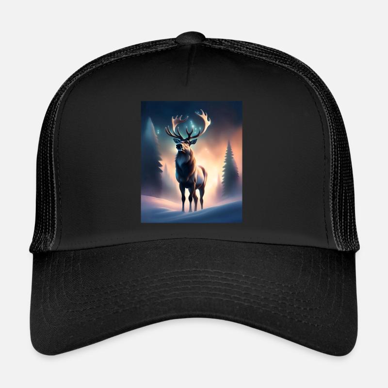 Majestic reindeer Trucker Cap