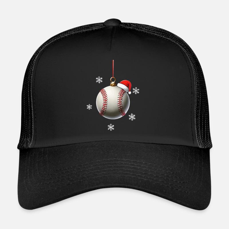 FROHE WEIHNACHTEN BASEBALL - Trucker Cap - Schwarz/Schwarz