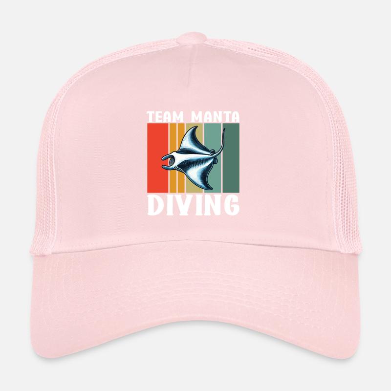 Manta Rays Great Manta Sea Creatures Trucker Cap