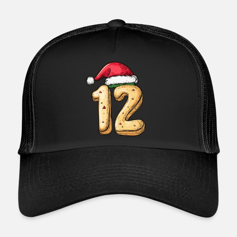 Biscuit de Noël à 12 chiffres Casquette trucker 