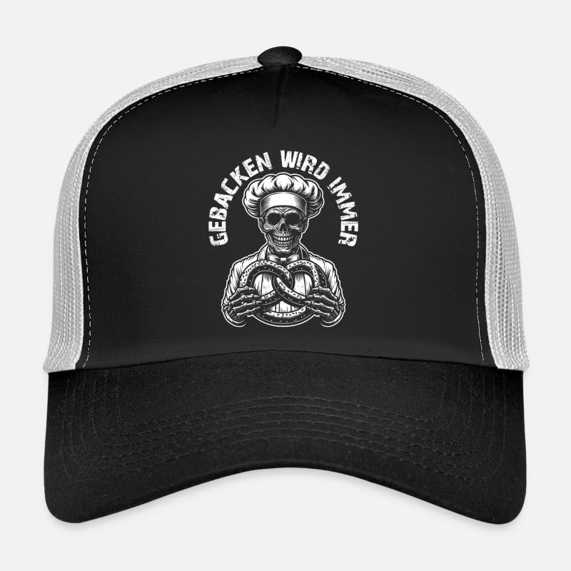 Zombie als Bäcker - gebacken wird immer Trucker Cap