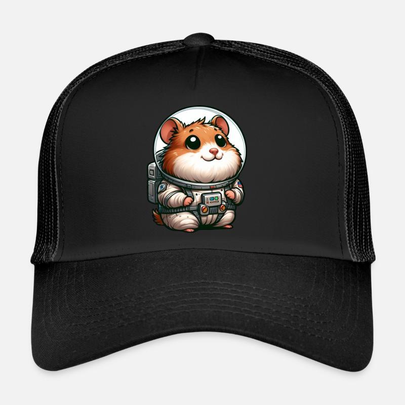 Hamster cochon d’Inde astronaute dans l’espace Casquette trucker 