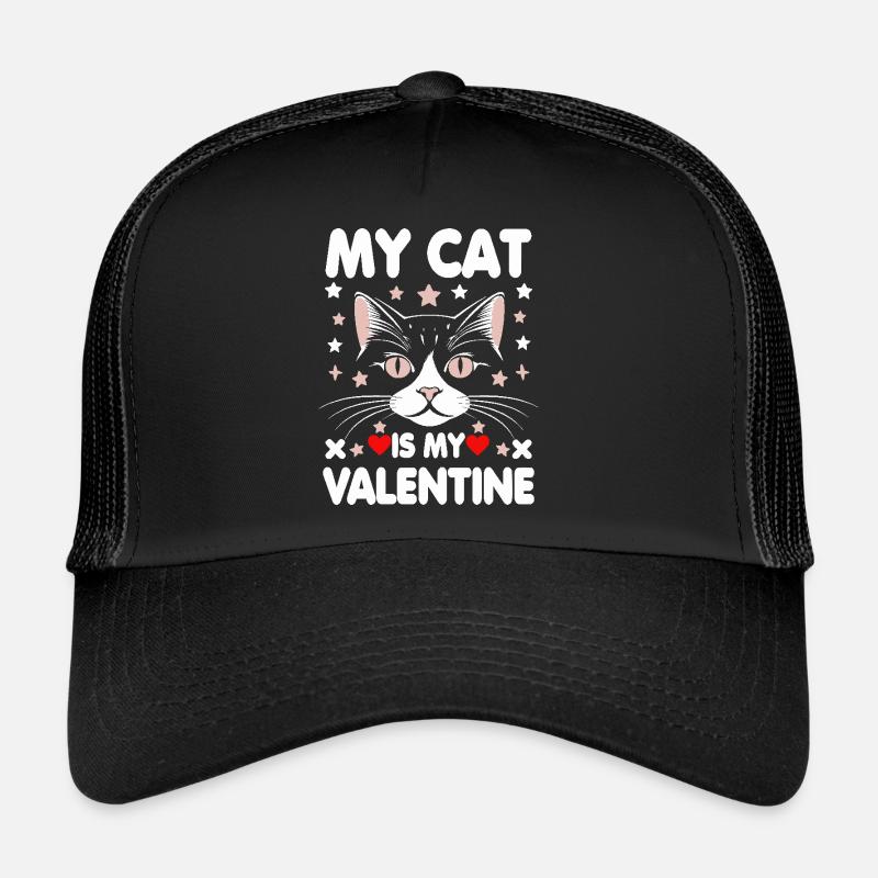 Meine Katze Ist mein Valentin Trucker Cap