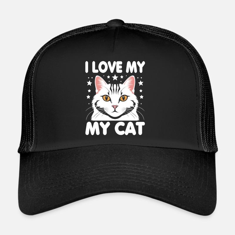 J’adore mon chat Casquette trucker 
