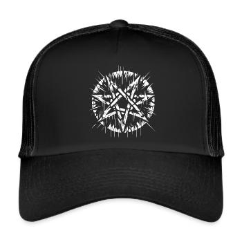 Torn Pentagram Occult Sign - Trucker Cap - black/black - Front