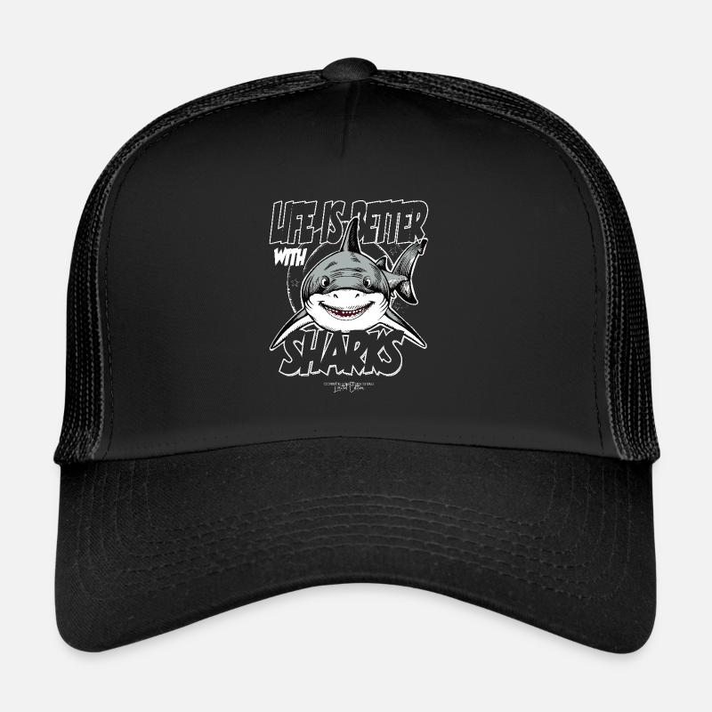 Das Leben ist besser mit Haien - Unter Wasser Trucker Cap