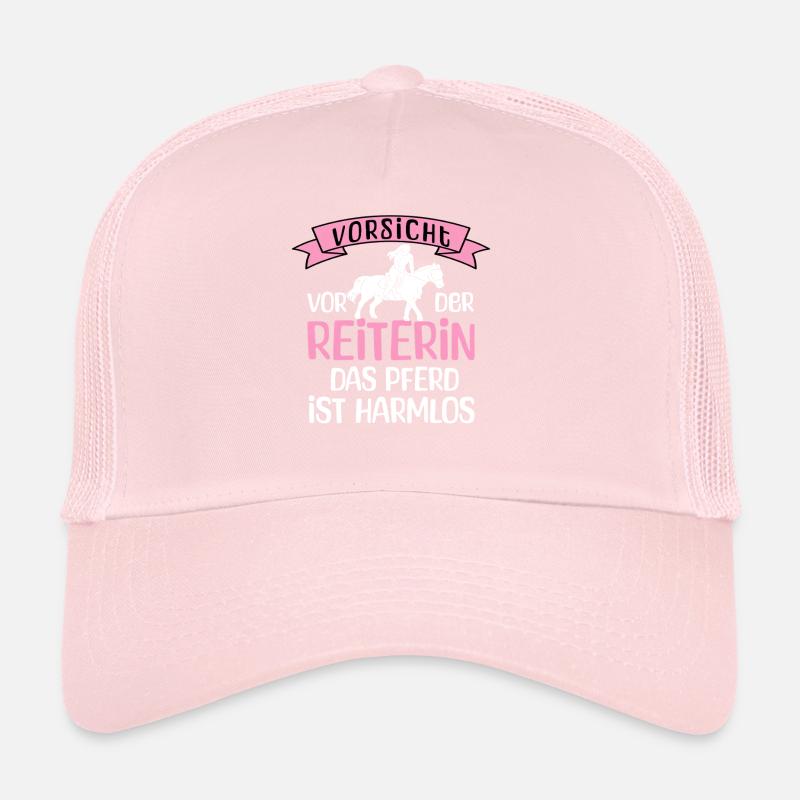 Vorsicht Reiterin Trucker Cap
