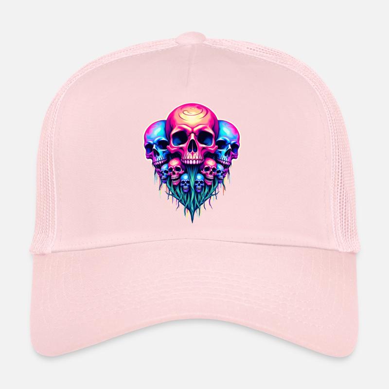 Crâne psychédélique Casquette trucker 