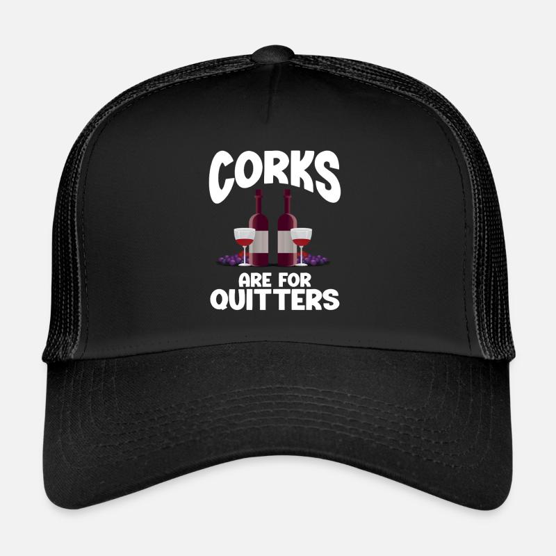 Dégustation de vin Amateur de vin drôle Casquette trucker 