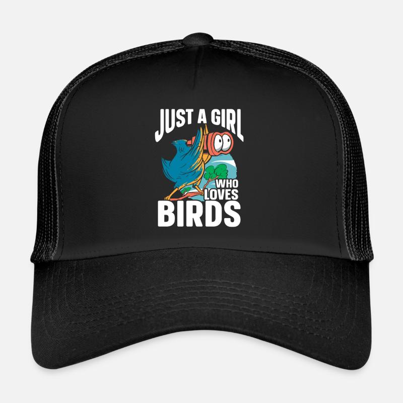 Bird Watching Cute Bird Lover - Trucker Cap - Schwarz/Schwarz