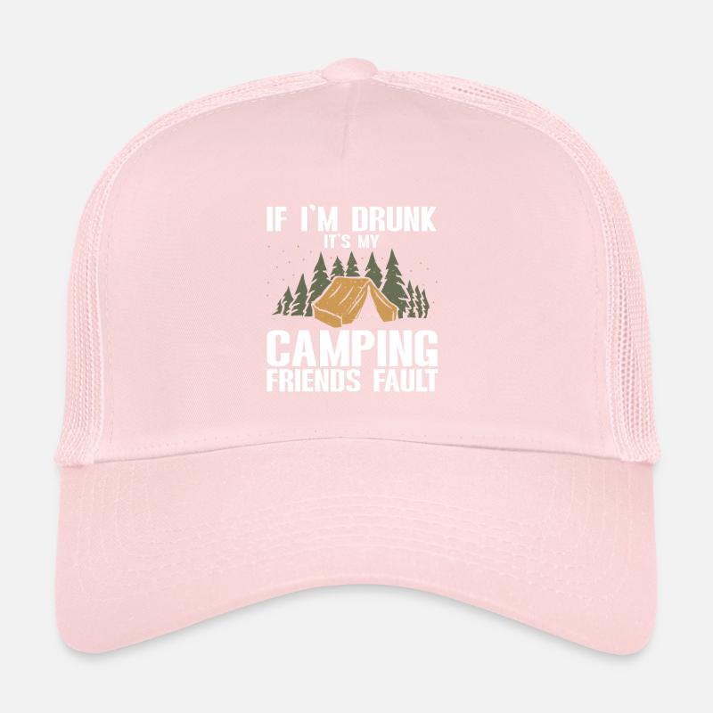 Camping Campfire Camper Trucker Cap