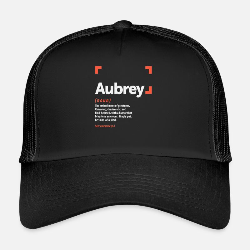 Aubrey Definition Personalized Name Aubrey Trucker Cap