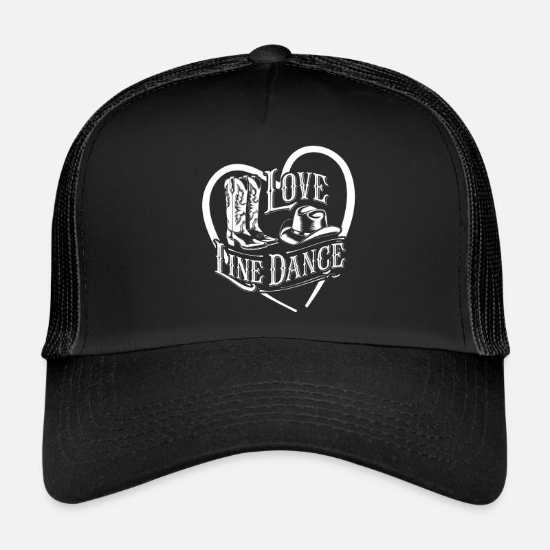 Love Line Dance ich liebe Line Dancing mit Herz Trucker Cap