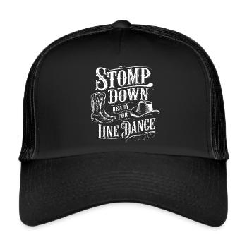 Line Dance Stomp Down Country Dance - Trucker Cap - black/black - Front