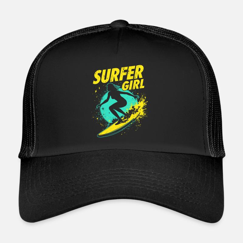 Surfeur Fille Surfeur Surf Surf Surfeur Casquette trucker 