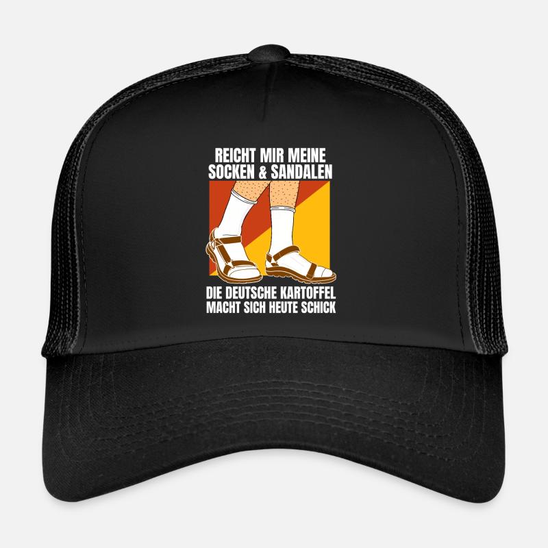 Typisch Deutscher Urlauber - Kartoffel Alman Trucker Cap