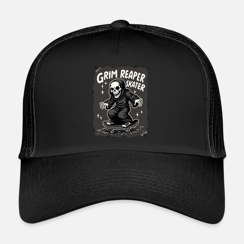 Skateboard Sensenmann – Style Grim Reaper Casquette trucker 