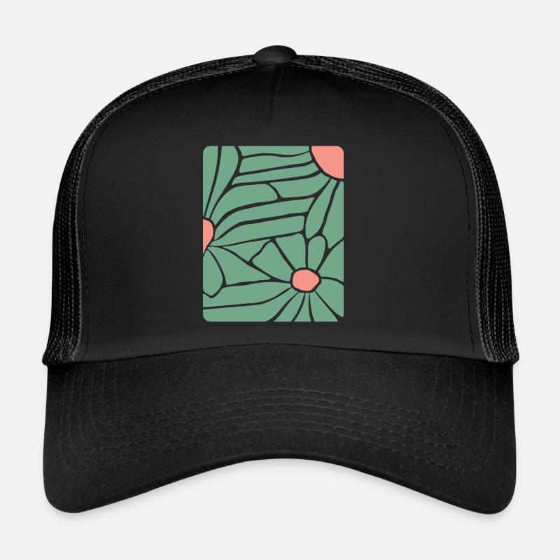 Abstrait Floral Boho Casquette trucker 