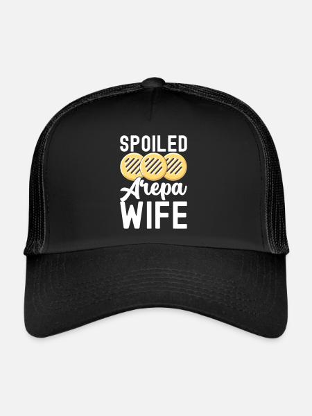 Arepas vénézuélienne - Casquette trucker  - noir/noir - Devant