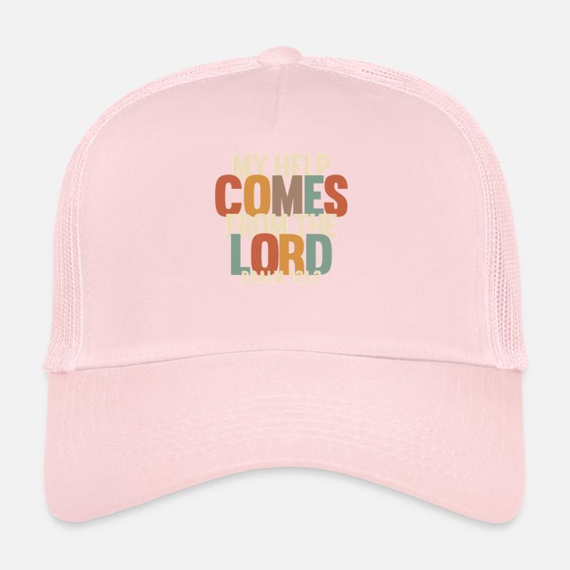 Mon aide vient du Seigneur - Psaume 121:2 Casquette trucker 