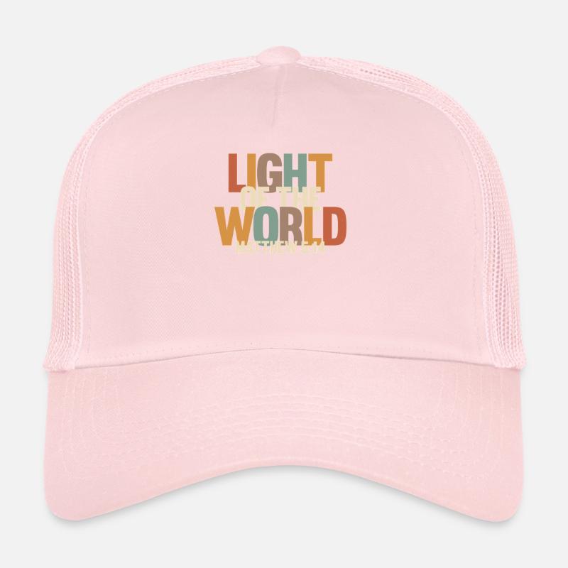 Lumière du monde - Matthieu 5:14 Casquette trucker 