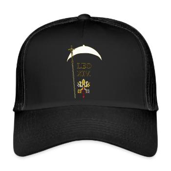 Pope LEO XIV Vatican City - Trucker Cap - black/black - Front