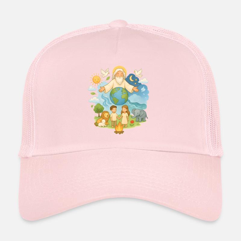 Schöpfungsgeschichte Kinder Design Gott & Tiere Trucker Cap