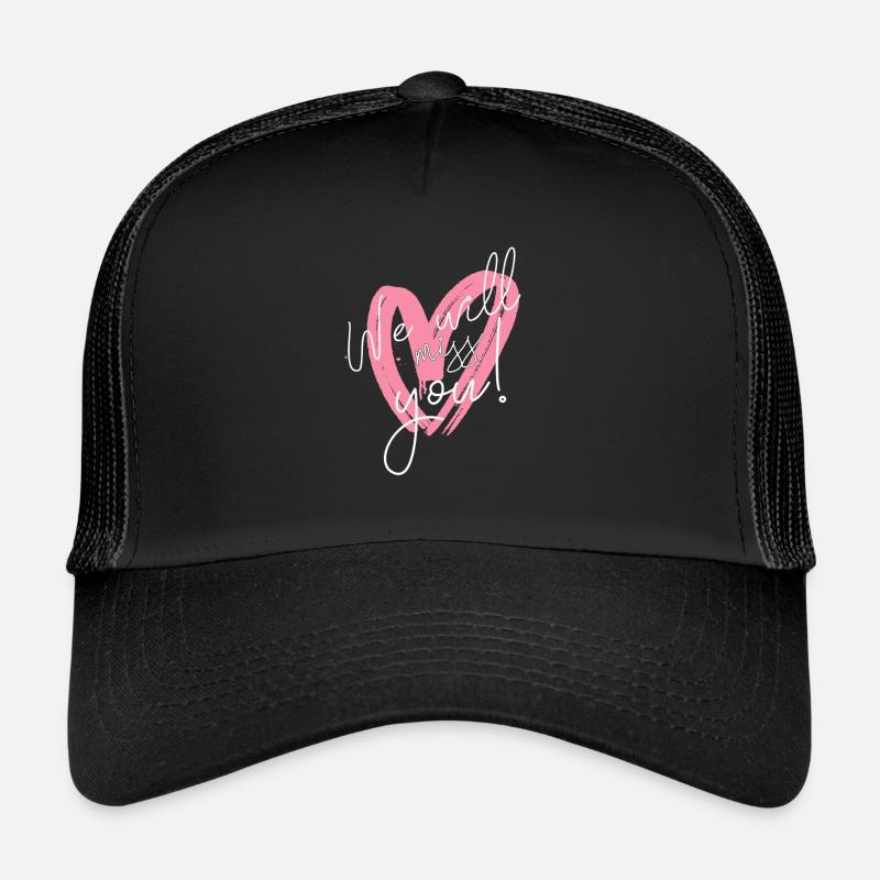 Tu vas nous manquer - Abschied Spruch Herz Vermissen Casquette trucker 