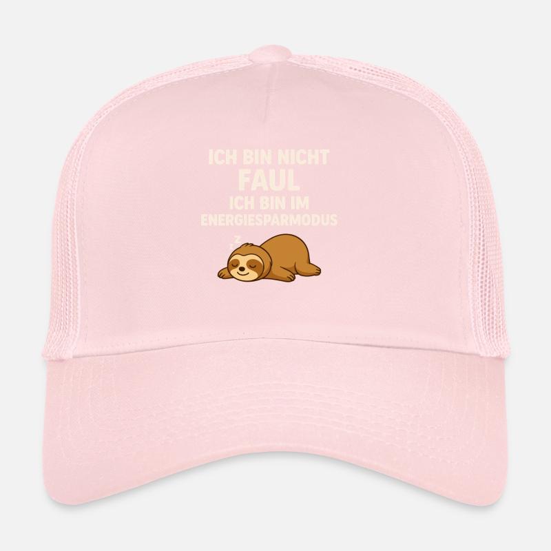 Not lazy – in power saving mode – sloth Trucker Cap